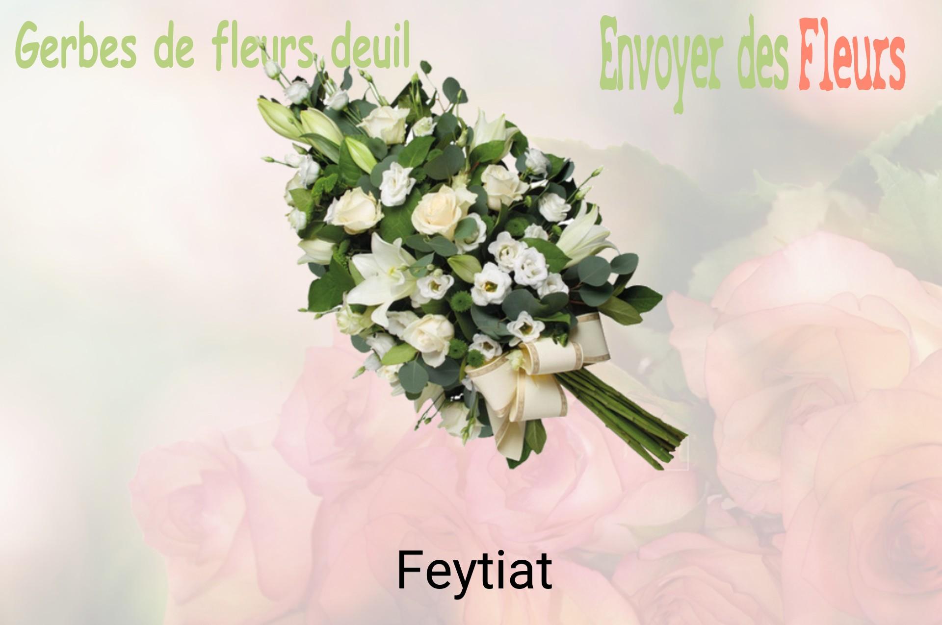 Gerbe de fleurs de deuil livrée à Feytiat